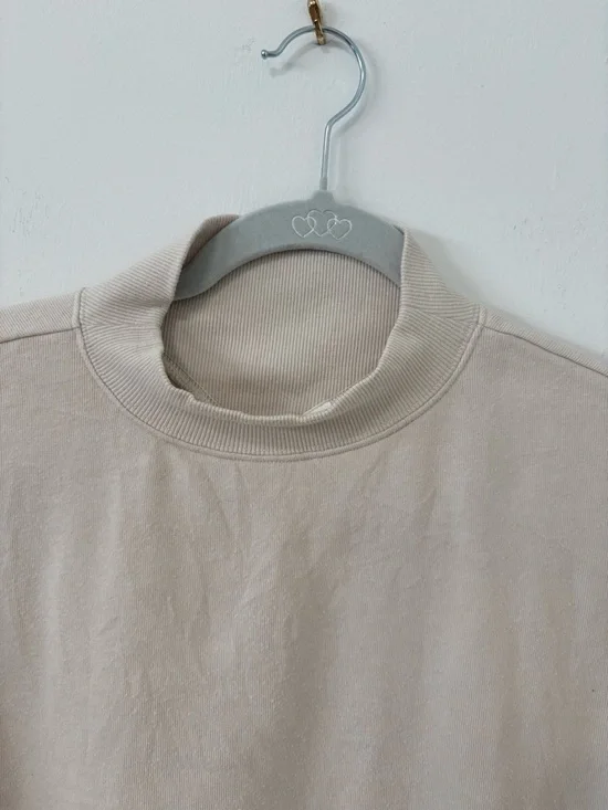 Alo Yoga Freestyle Crew Sweatshirt Sz S Bone EUC - Picture 2 of 9